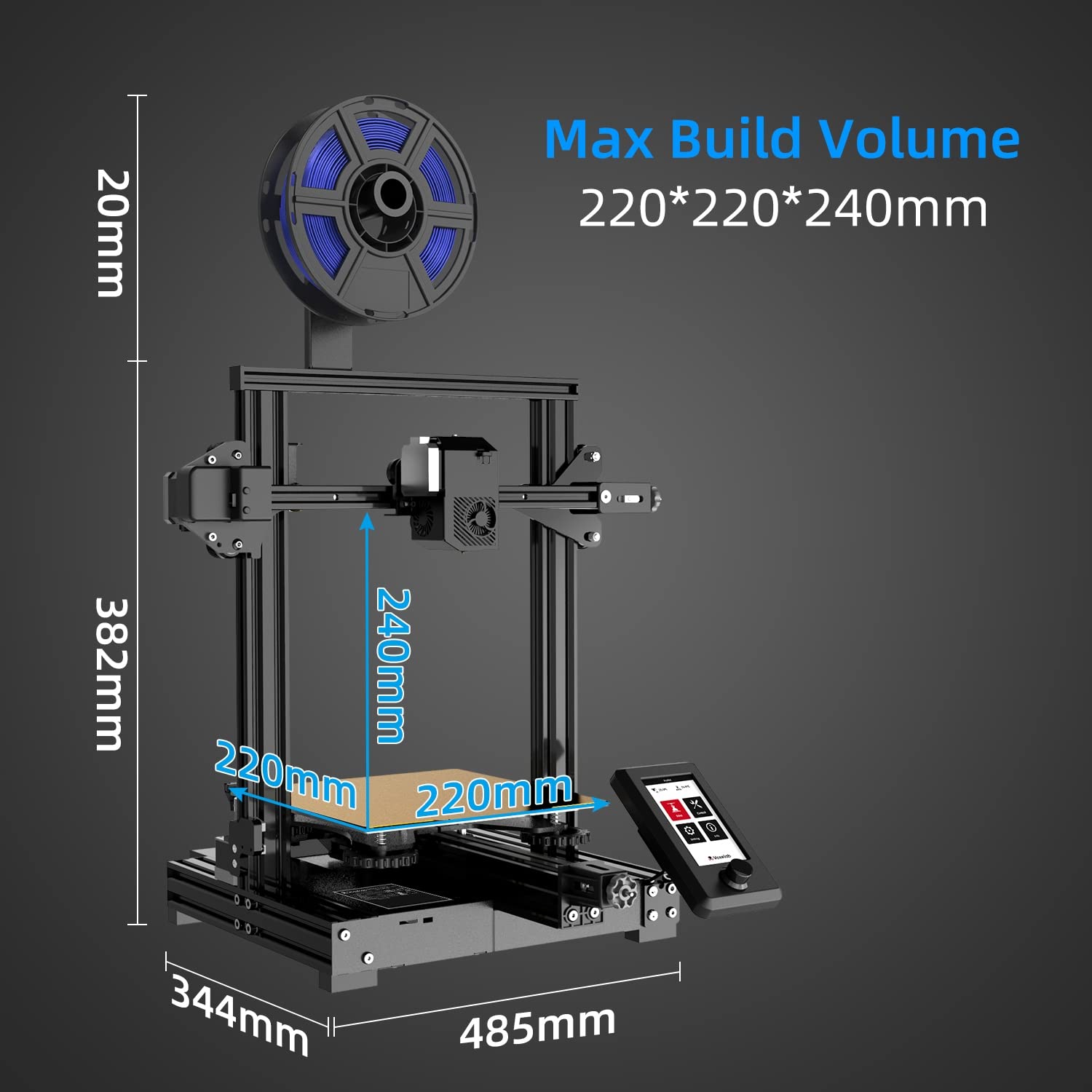 Amazon | Voxelab Aquila S2 FDM 3Dプリンター、300℃ノズル&短距離給餌