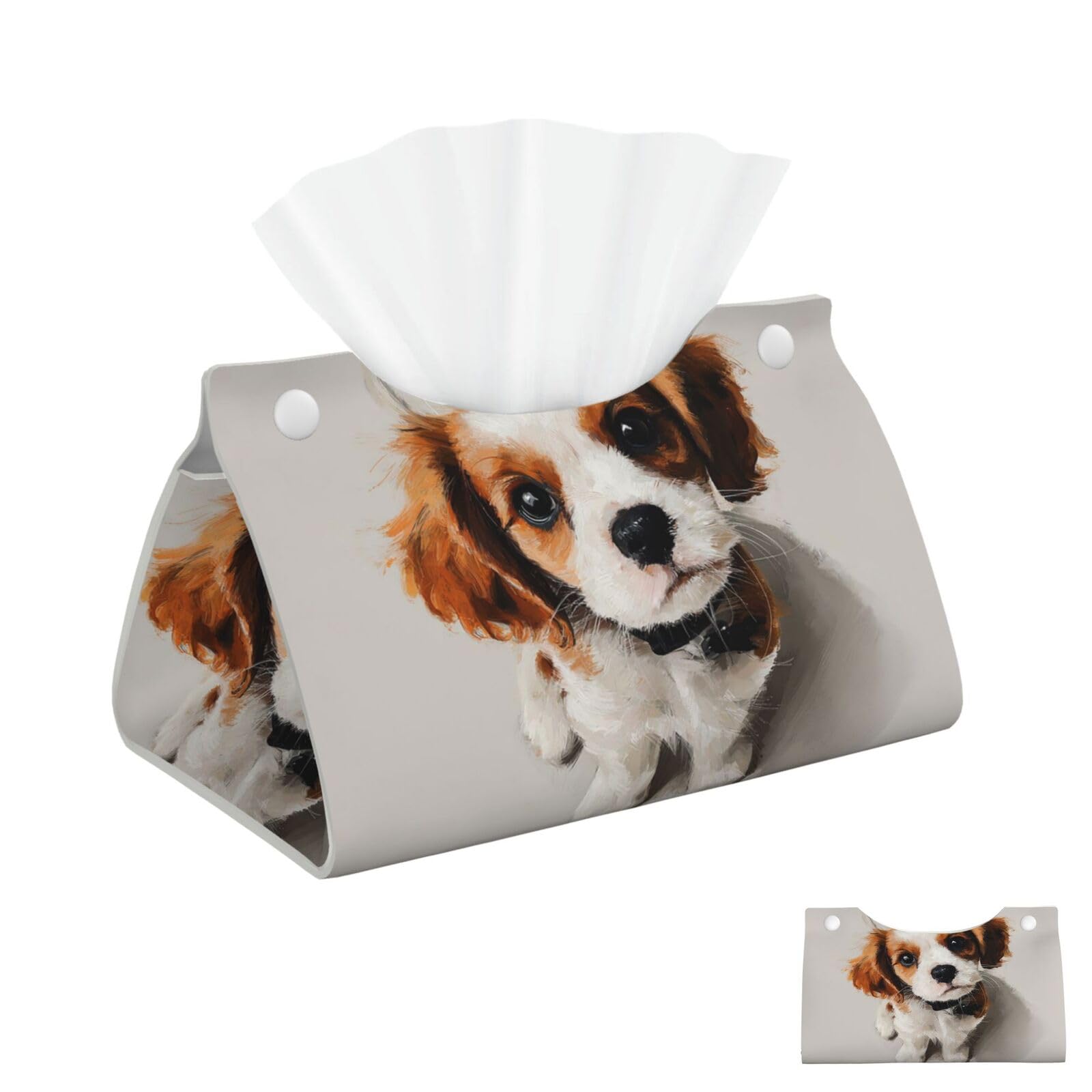 Cute Dog Tissue Box Cover Square Cube Boxes