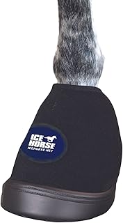 Ice Horse Hoof Pair Ice Boot for Horse Professionals Choice | Cooling Wraps for Horse Injuries, Reusable Horse Leg Ice Boot Cold Pack with Flexible Straps - Medium