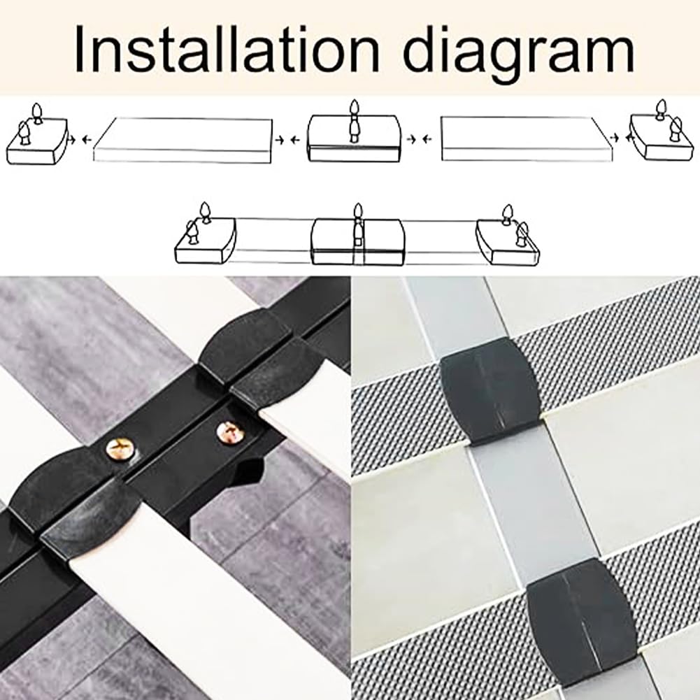 20 Supports Pour Sommier à Lattes 55mm - Pieds De Rechange Plastique - Pour Lits Métal/Bois/Canapé Lit