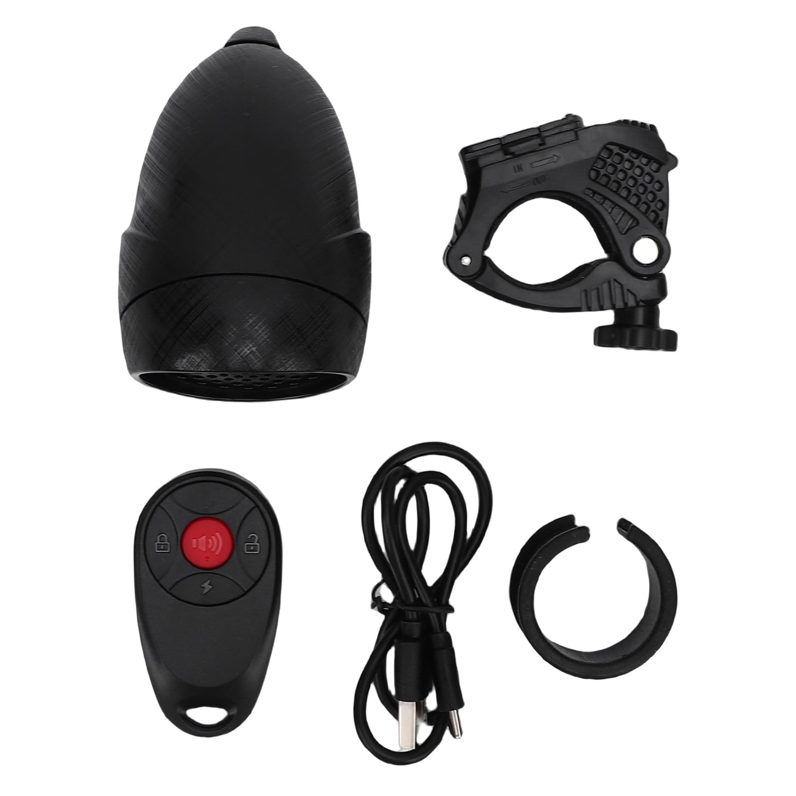 Keenso Klaxon de Vélo électrique 108 DB Fort étanche IP65 avec Télécommande Sons Personnalisés