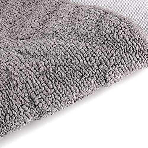 Deayou 2 Pack Indoor Doormat Front Door Mat, Low-Profile Gray Outdoor Mats Half Circle Entrance Rugs, Half Round Non-Slip Anti Fatigue Cushions For Inside Outside Entry, Patio, 28" X 17" #TOP4