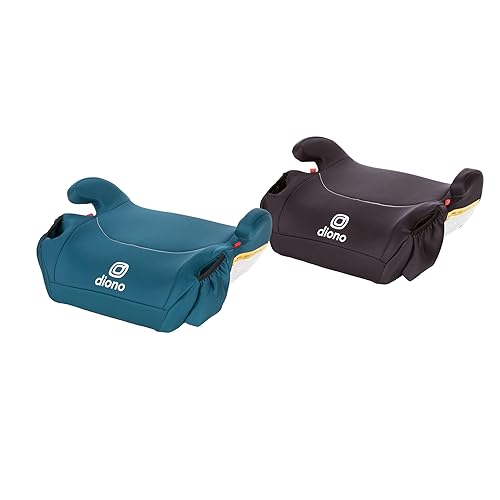 Diono Solana, sin pestillo, paquete de 2 asientos elevadores sin espalda, ligeros, lavables a máquina, portavasos, negroazul Razz Ice disponible en Yaxa El Salvador
