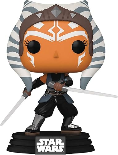 Miniatura 6 de POP Star Wars: The Mandalorian - Figura de vinilo de Funko de Ahsoka Tano con sables de luz (paquete con funda protectora de caja compatible)