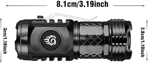 Miniatura 6 de BERSEG Linterna de tres ojos Monster Mini Flash Super Power, mini linterna Super Pulgar, Mini linterna de monstruo de tres ojos, mini linterna de