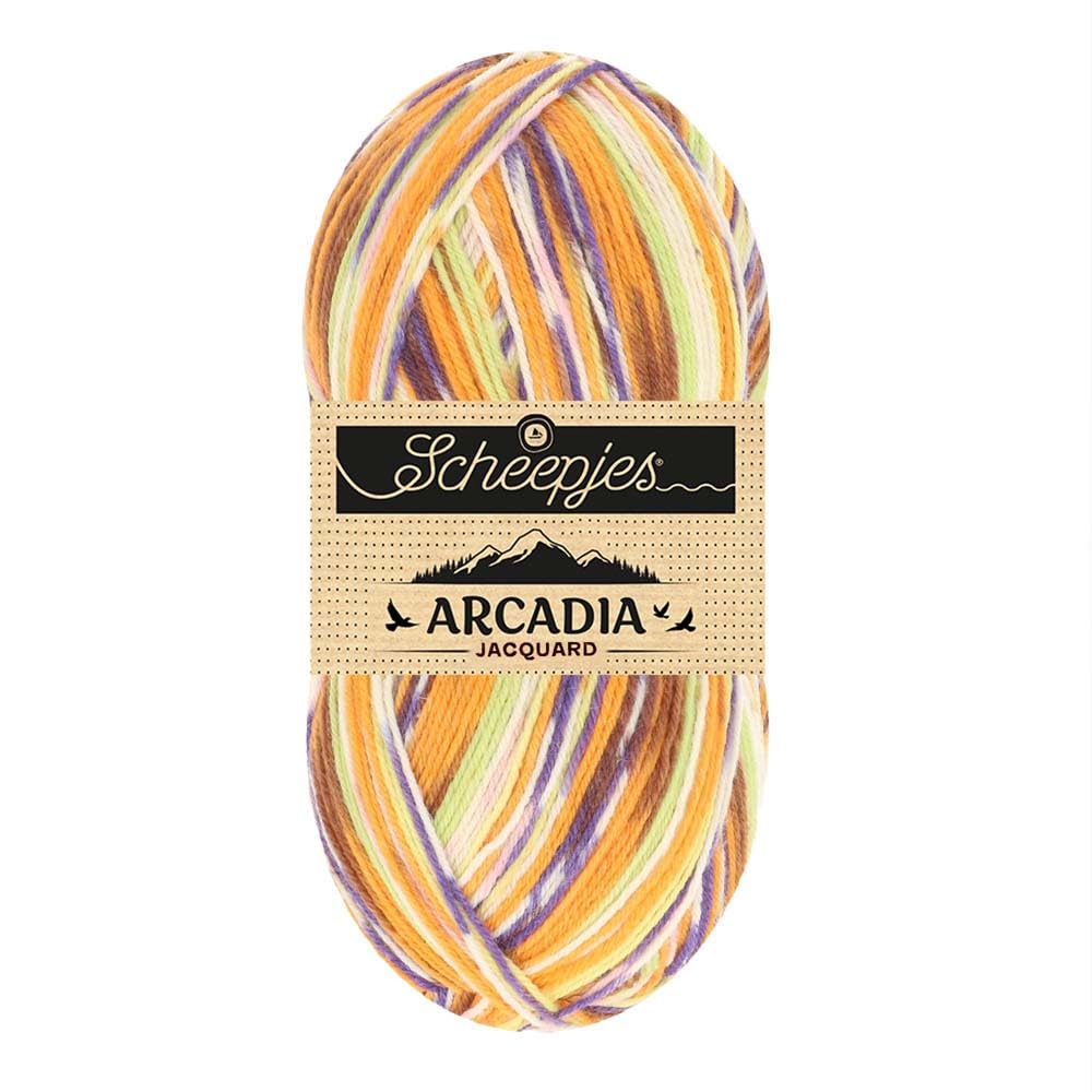 Fil crochet Scheepjes Arcadia Jacquard garen 100g 1004 aiguille tricot chaussette
