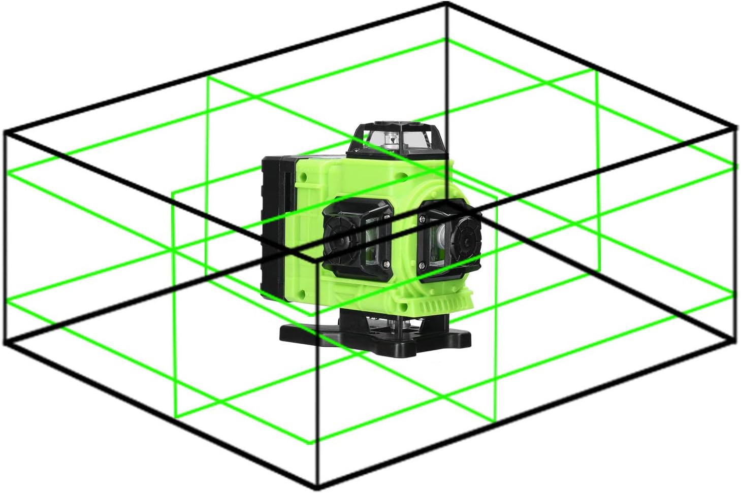 Multifunctional 16 Lines Level 3° Self-Leveling Function Leveling Omnidirectional Ground Wall Sticker Home Improvement s Set