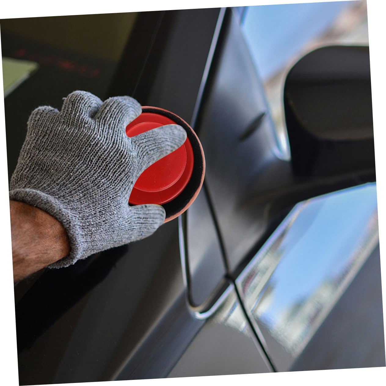 Car Wax Applicator Tool with Ergonomic Handle Soft Foam Sponges for Polishing and Cleaning Versatile Automotive Detailing Kit for Safe Waxing and Maintenance