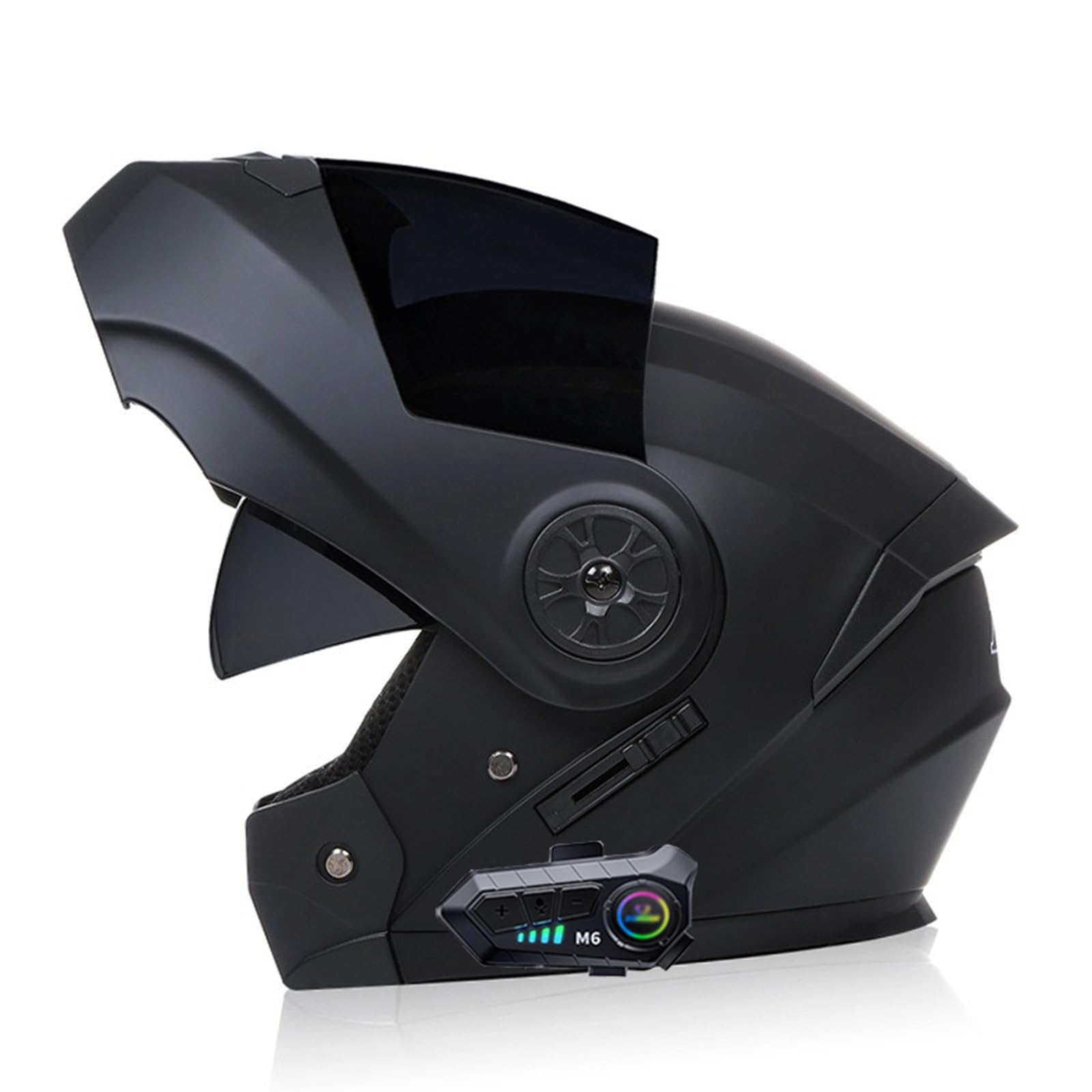 Casco Integrato Apribile con Interfono Casco Moto Modulare Bluetooth Caschi Modulari per Uomo Donna con Doppia Visiera Casco Integrale Casco Crash Omologati ECE