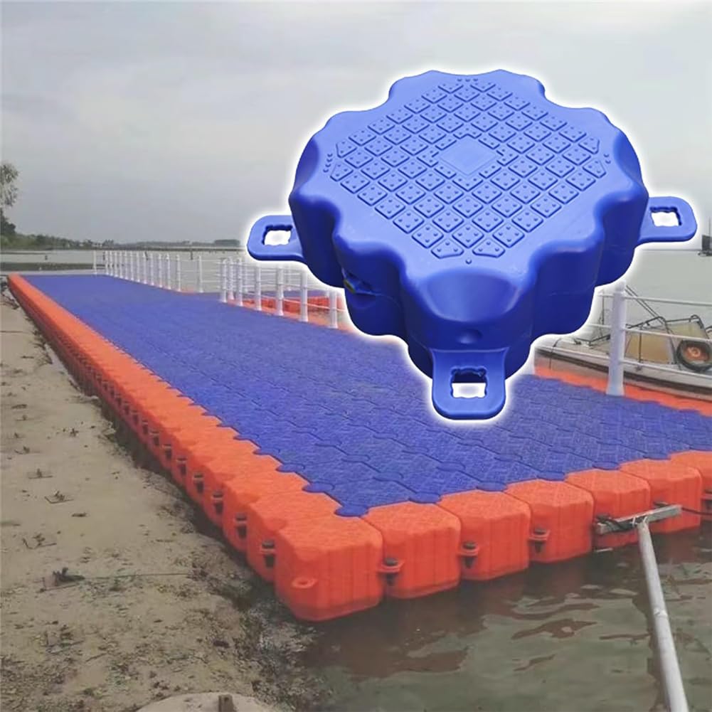 Pontón de pesca, portátil, flotante, antideslizante, alta capacidad de carga para pesca en lago, plataforma de observación de balsas gruesas