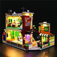 Vista 1 de Kit de luz LED compatible con Lego 123 Plaza Sésamo – Juego de iluminación para ideas 21324 modelo de construcción (juego de modelos no incluido)