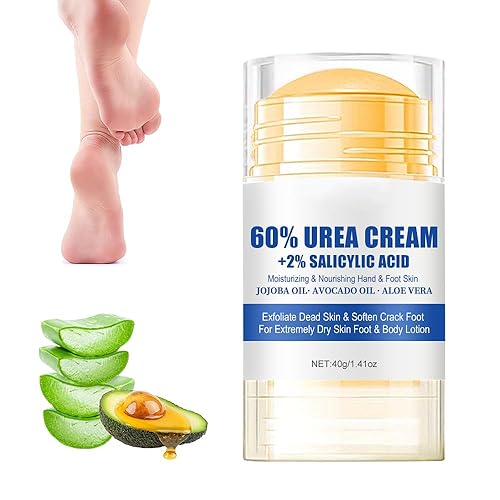 Crema de urea 60% hidratante en barra para el cuidado de los pies, nueva crema hidratante y antigrietas para pies secos y agrietados, loción para