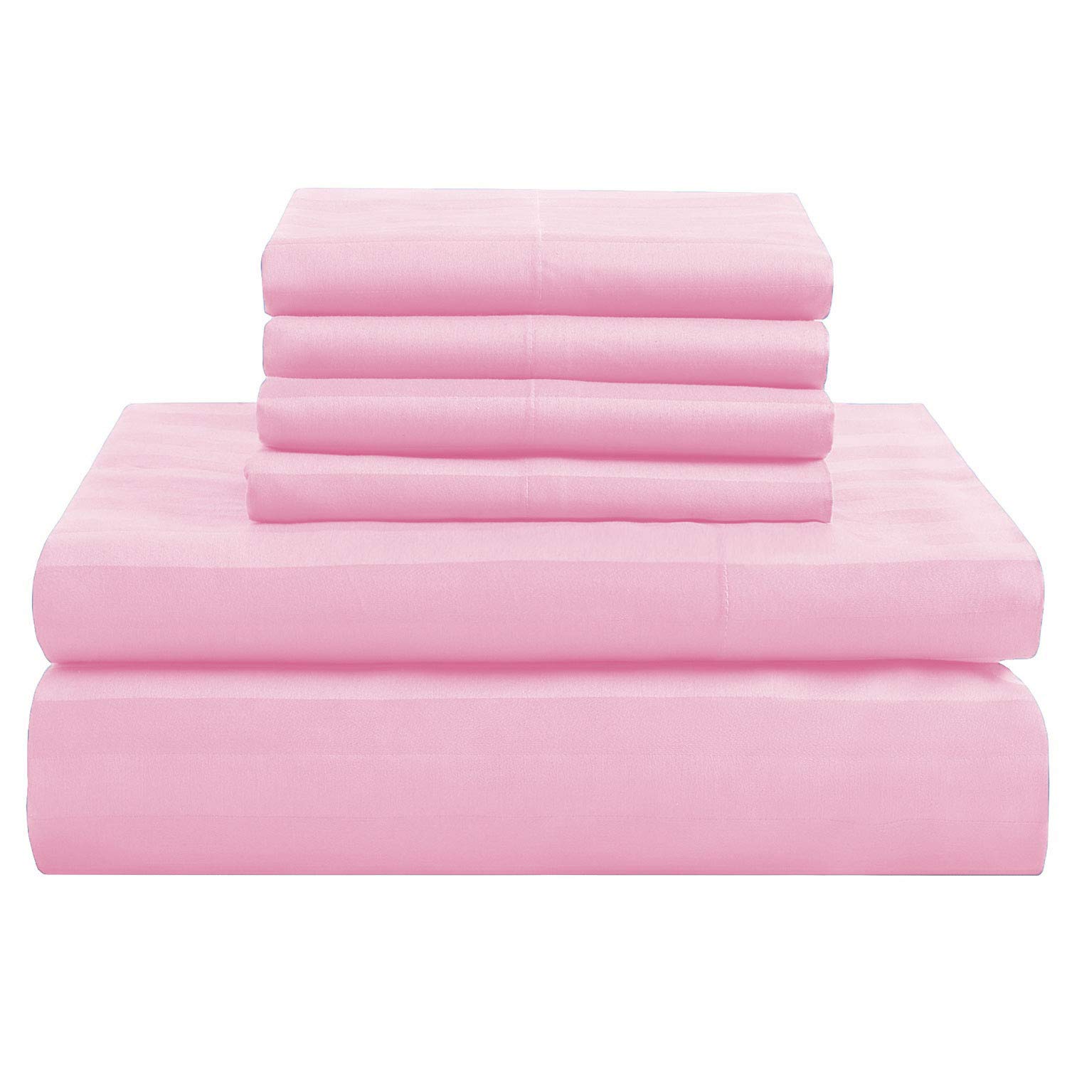 Parure de lit coton égyptien 600 fils rose contre la chaleur nocturne