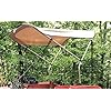 Beige 3 ft by 5 ft tractormower sun shadecanopy by cypress rowe outfitters patent pending design sun shade canopy fits all brands  urban country home decor