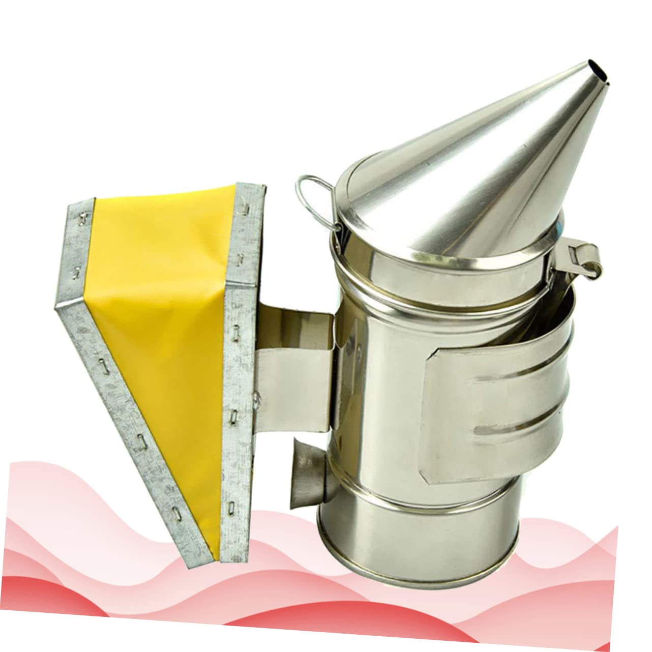 Milisten Fumigateur pour Apiculture Acier Inoxydable avec Embout Mini Outil Abeilles pour Utilisation Sécurisée et