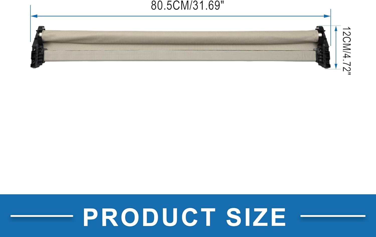 Car Sunroof Sun Shade Cover Assembly No.54107391797 for BMW GT 5 Series 528i 535i GT F07 550i 535i 2010-2017 Plastic Beige