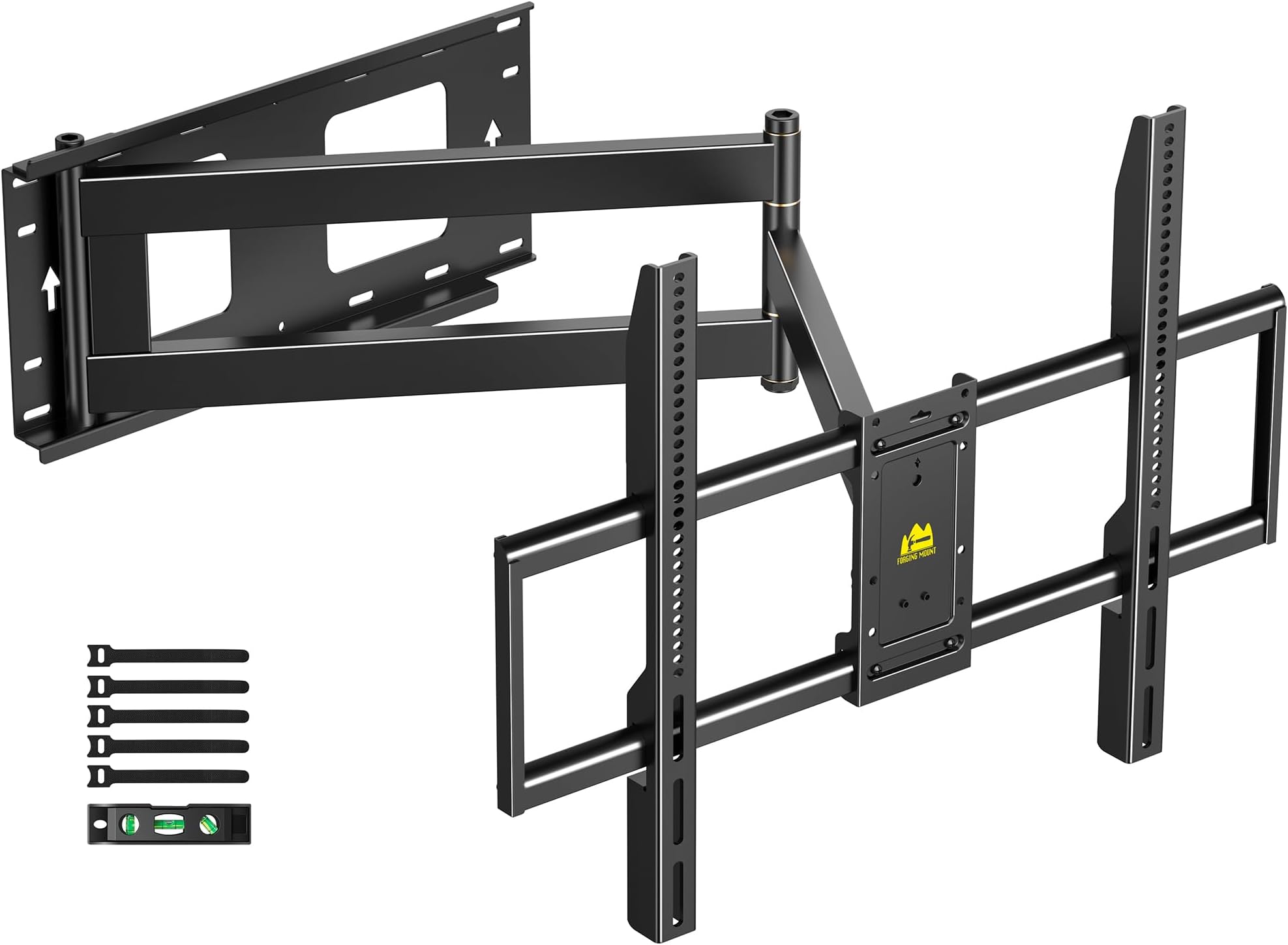 FORGING MOUNT Long Arm Full Motion TV Wall Mount for Most 42-100" TVs Holds 176 lbs, 41.75" Long Extension Corner TV Mount Heavy Duty Swivel/Tilt, Max VESA 800x600mm, Filts16”,18”,24” Studs
