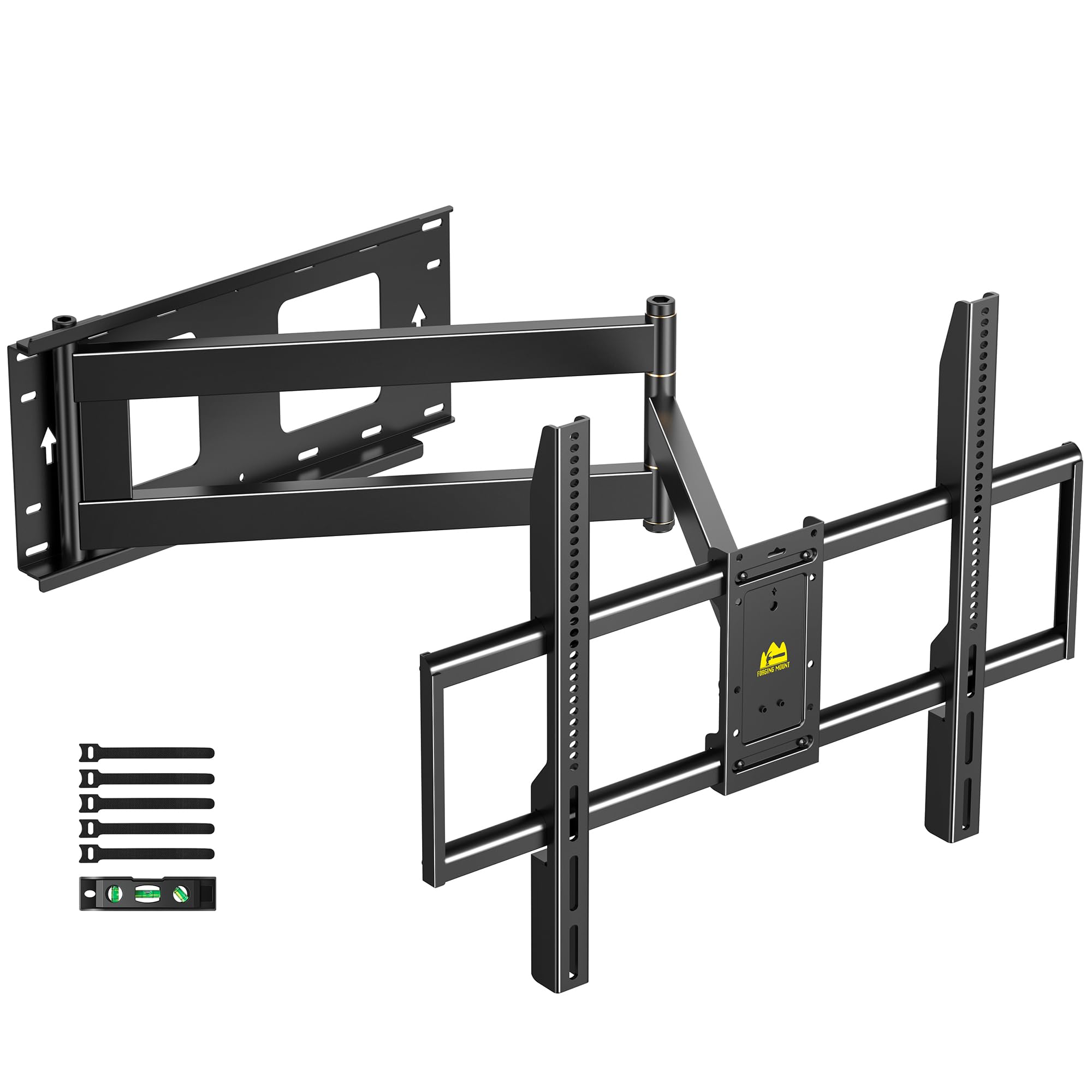 FORGING MOUNT Long Arm Full Motion TV Wall Mount for Most 42-100" TVs Holds 176 lbs, 41.75" Long Extension Corner TV Mount Heavy Duty Swivel/Tilt, Max VESA 800x600mm, Filts16”,18”,24” Studs
