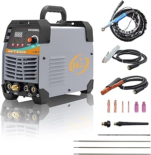 Tig Welder 200Amp 110/220V Dual Voltage HF TIG/Stick/Arc 2 in 1 Welding Equipment,Digital HF IGBT Inverter Portable Tig Welding Machine
