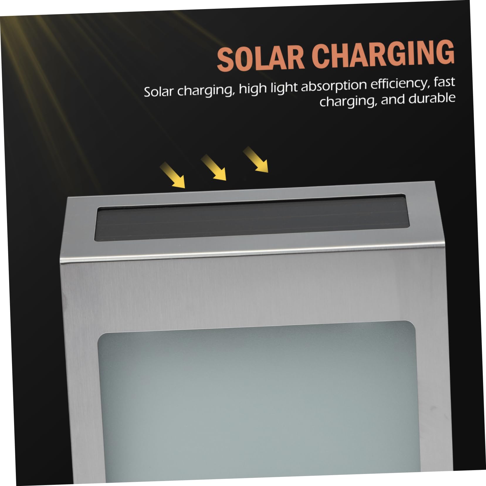 jojofuny Lampada Solare Per Numero Civico, Luce Solare Per Targa Porta, Set Di Luci Solari a Led Per Targa Porta, Durevole e Resistente Alle Intemperie, Ricarica Solare