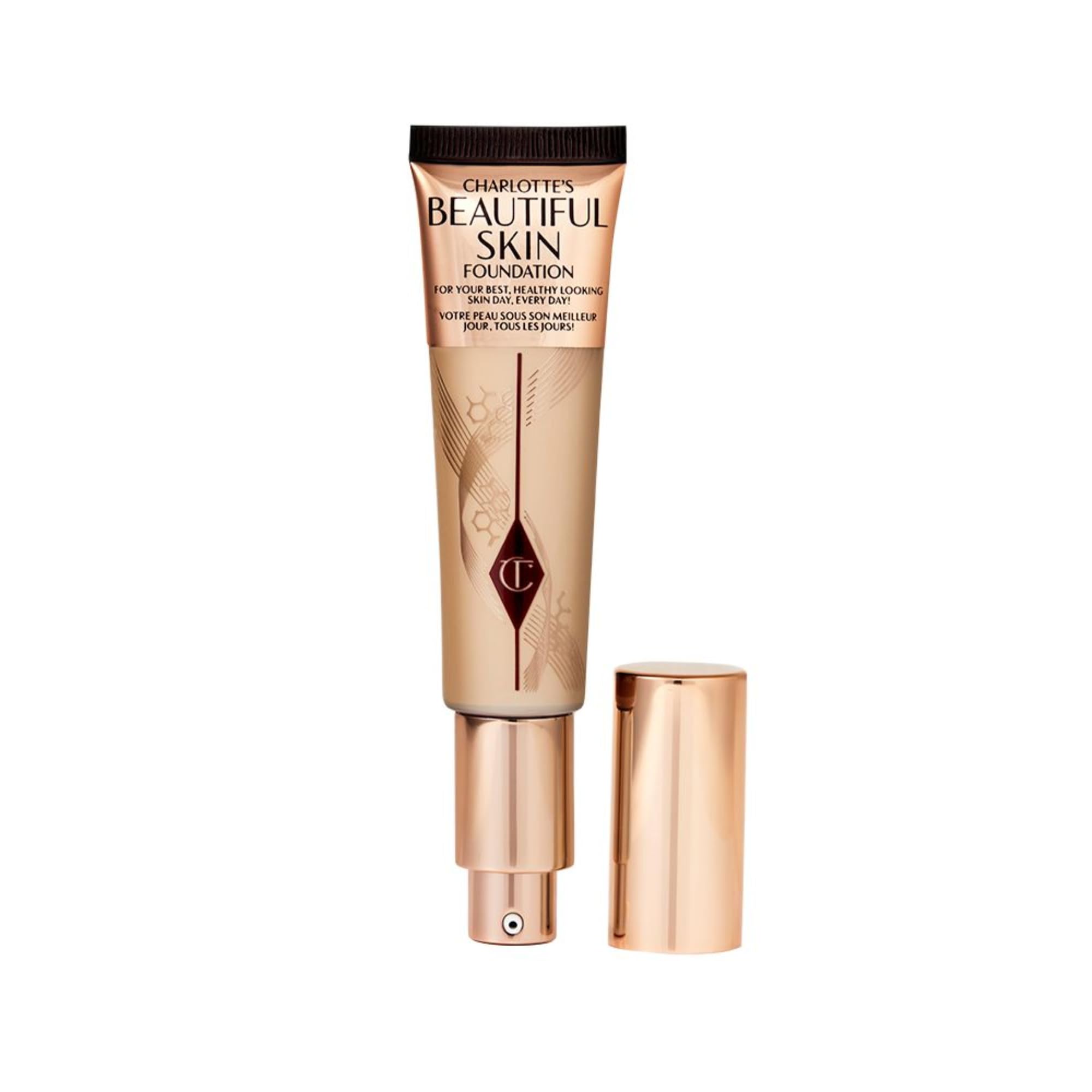 Photo 1 of * USED** Charlotte Tilbury Beautiful Skin Medium Coverage Hydrating Foundation - Buildable Liquid Makeup for Instant Glow, Plumping Hydration & Lasting Skincare Benefits - 3 Cool