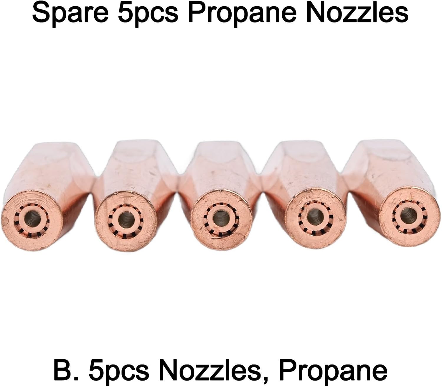 Gas Brazing Torch Kit with 5 Nozzles for Oxygen Propane Acetylene, Metal Welding and Cutting Equipment for Pipes and Jewelry(Propane Version)