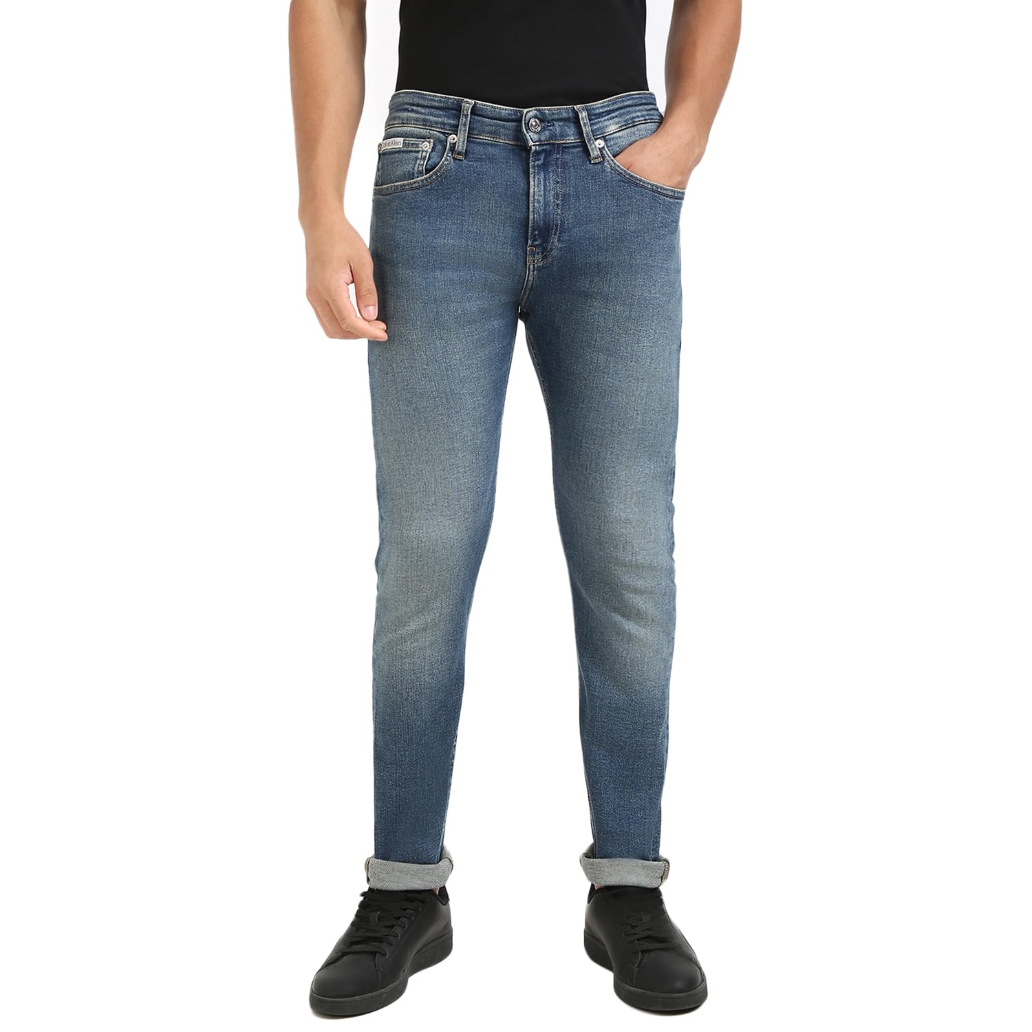 Calvin Klein Men’s Skinny Stretch Jeans, Blue (Denim Medium), 33W/34L