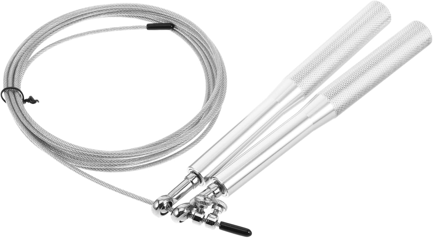 Toyvian High Speed Jump Rope with Aluminum Handles for Fitness Training Wire and Racing Bearings for Adults and Boys and Girls Exercise for