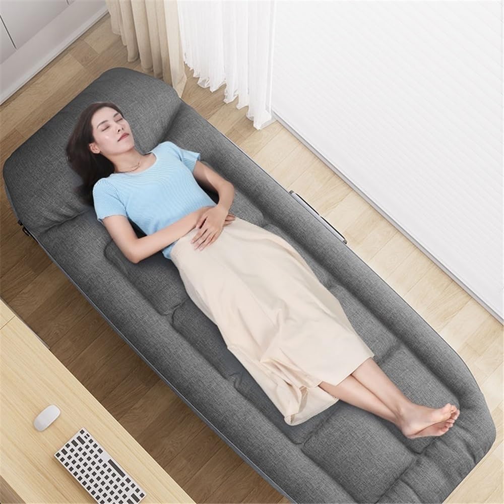Camping Klappbett for den Heim- und Außenbereich, Einzel-Loungesessel for das Nickerchen im Büro, Pflegebett for Erwachsene im Krankenhaus Feldbetten(XS)