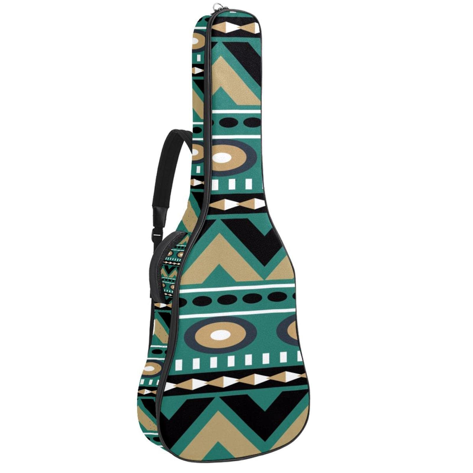 Torba na gitarę akustyczną, wodoodporny plecak, gruby, miękki, wyściełany, gitary akustyczne i elektryczne, gitara klasyczna, Kolor6, 42.9x16.9x4.7 in, Organizer do torby