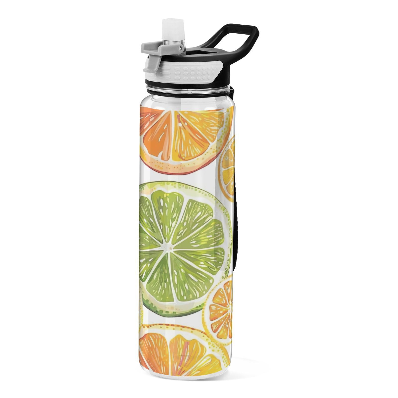 Amazon.com: Nesatuwa 32 oz Lemon Pattern Water Bottles with