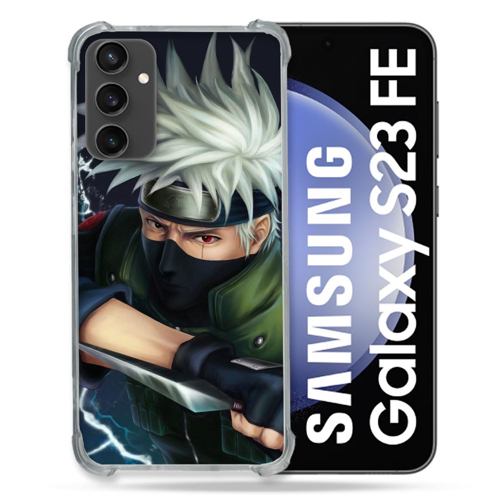 Cokitec Reinforced Case for Samsung Galaxy S23 FE Naruto Manga Kakashi