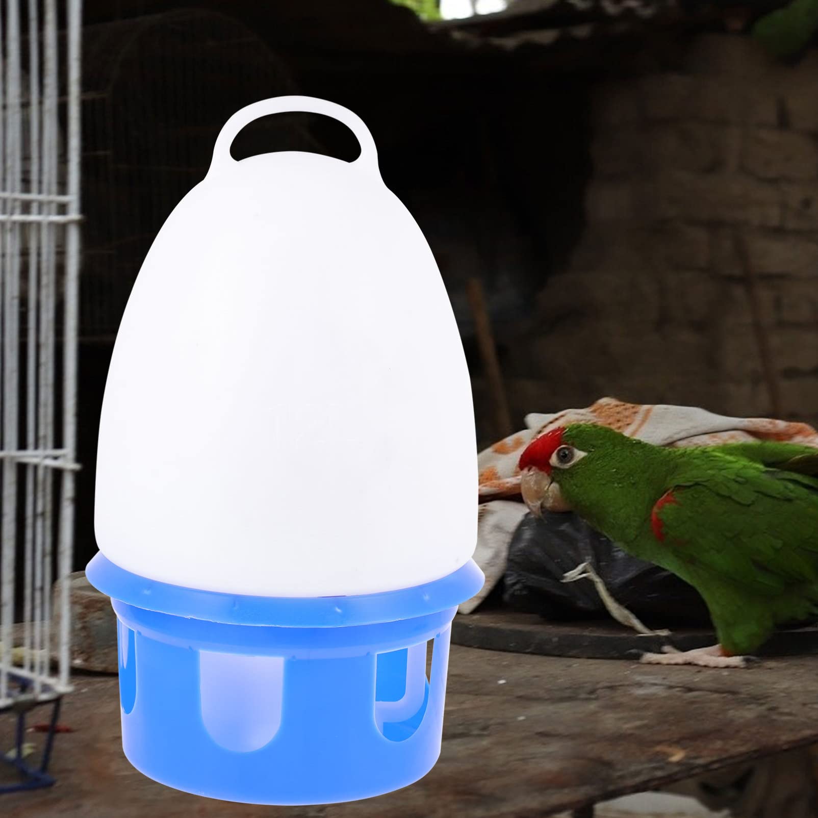 Mipcase Caldera para Aves Bebedero Automático De Gran Capacidad con Base Reforzada y Sistema De Llenado para Comederos y Bebederos