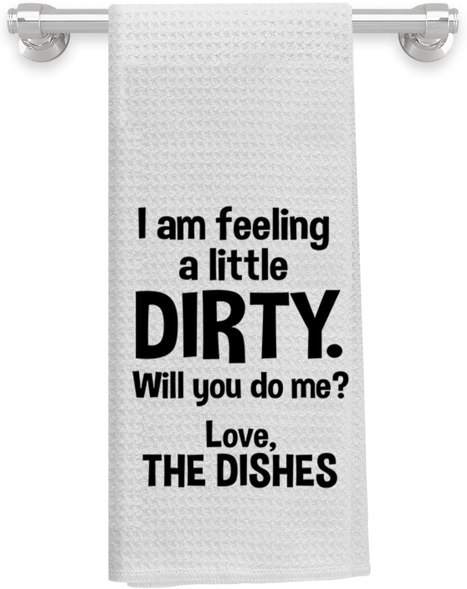 Knibeo Funny Dish Towels,Funny Kitchen Towels,Funny Hand