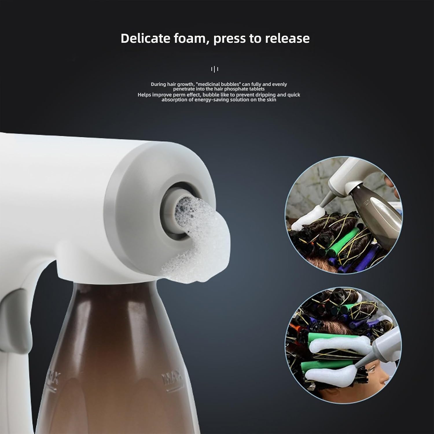 Hairdressing Styling Tool Electric Perm Foam Bubble Device Cold Hot Perm Rechargeable Perming Hairdresser Salon Professional Foam Maker