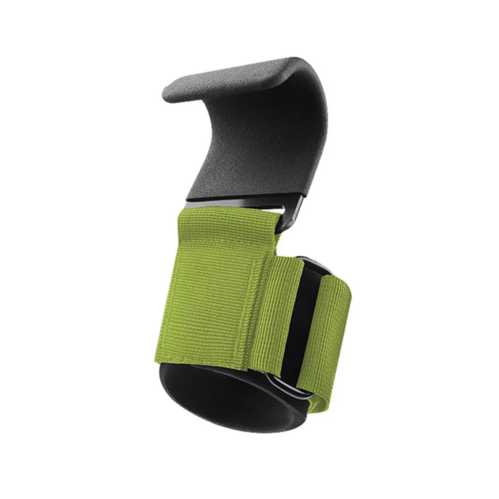 1pc Non-Slip Weight Lifting HooksWeightlifting Deadlift Chin Pull Up And Exercise Fitness Hook Training(Green 2)
