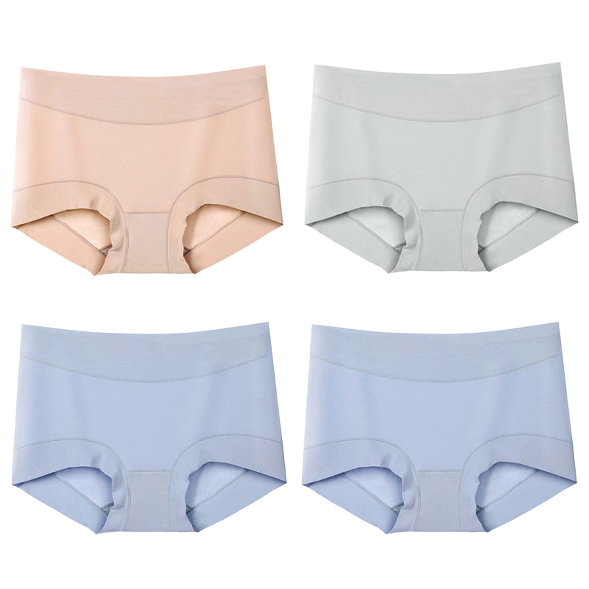 Culotte de bikini respirante et extensible en coton doux WENJUN taille L pour femme