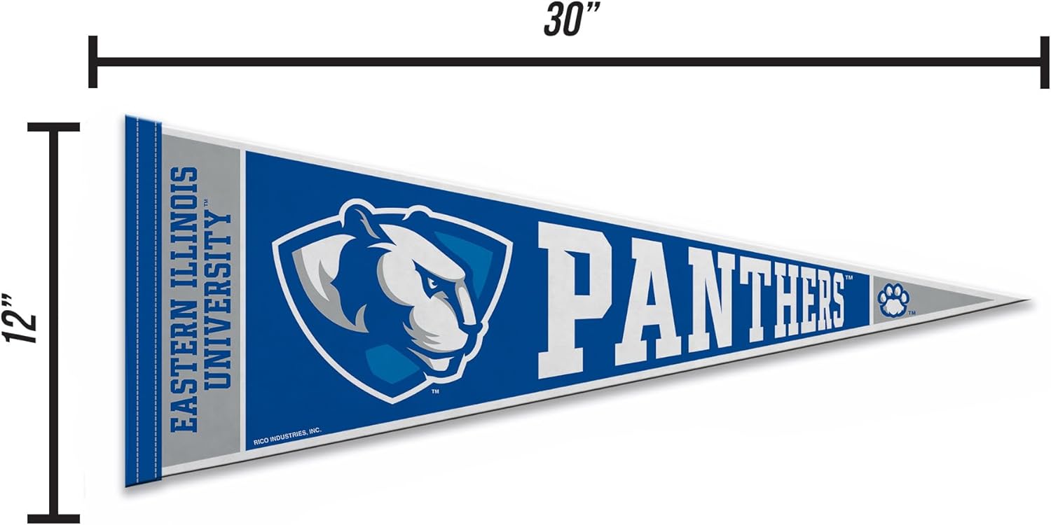 Rico Industries NCAA Eastern Illinois Panthers 12" x 30" Felt Wall Décor Pennant - Great for Home/Bed Room/Man Cave Décor - Image 4