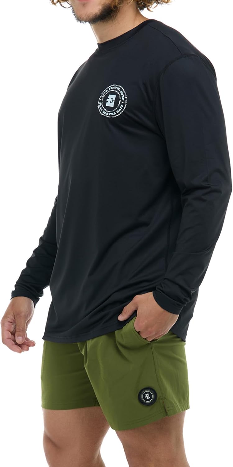 Eidon Young Men's Men's Zenith Long Sleeve Loose Fit Rashguard with UPF 50