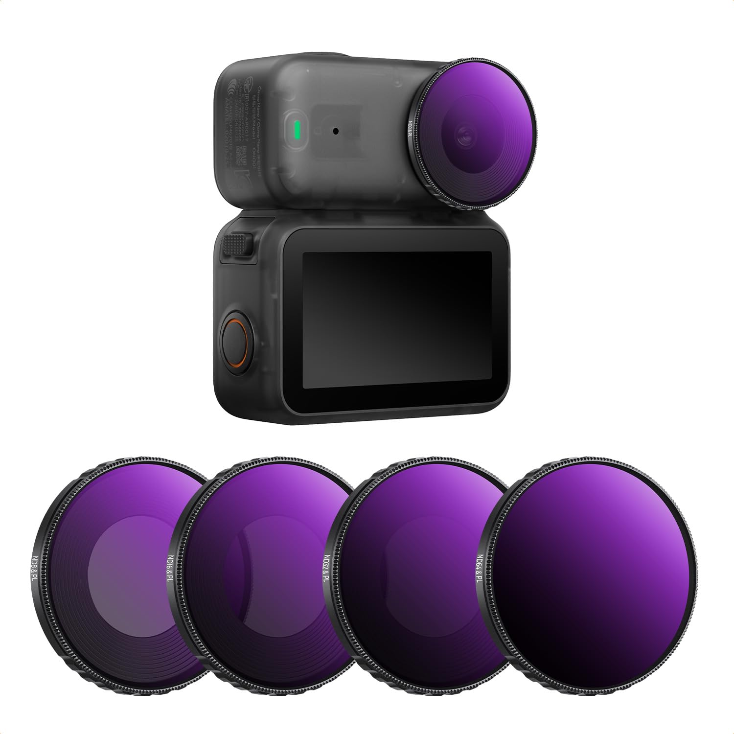 K&F CONCEPT Filtre Black Diffusion 1/4 Compatible avec DJI Osmo Nano Standard Combo, Filtre Cinématographique à 28 Couches pour Vidéo/Vlog/Portrait | Filtre cinématographique 28 couches, compatible vidéo/vlog/portrait, compatible DJI Osmo Nano Combo, FD15