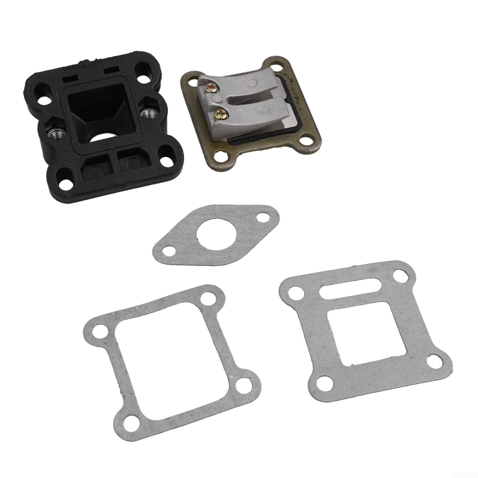 Set di tubi di aspirazione con valvola a lamella carburatore per mini 47cc 49cc per ATV e Go Kart