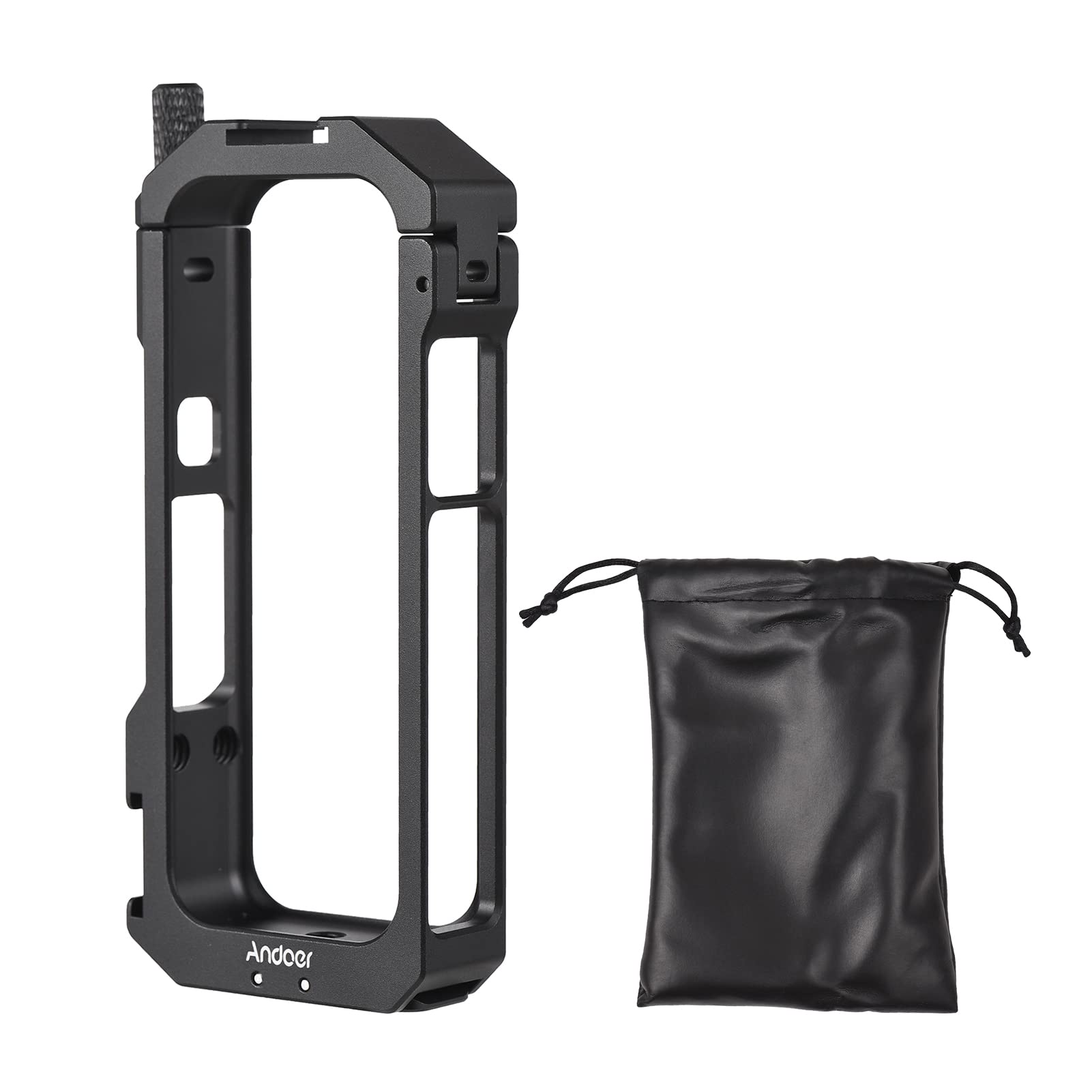 Gabbia Metallo Per Insta360 X3 - Lega Alluminio, Con Doppio Attacco Freddo, Per Accessori Vlog