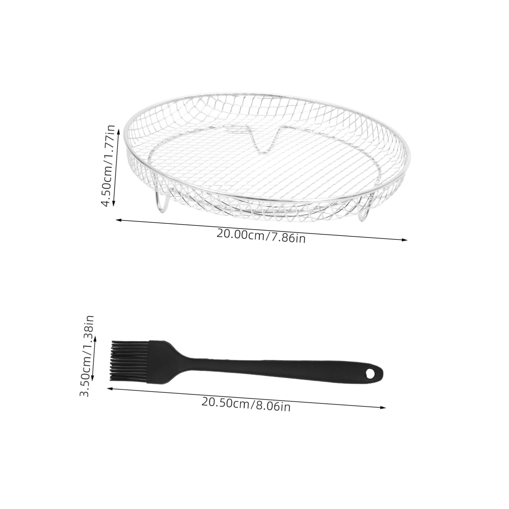 Accessori Friggitrice ad Aria con Griglia in Acciaio Inox