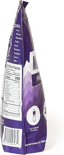 Miniatura 4 de JUST INGREDIENTS Mountain Berry Proteína en polvo, 30 porciones con suero de leche 100% alimentado con pasto y proteínas vegetales orgánicas, sabor