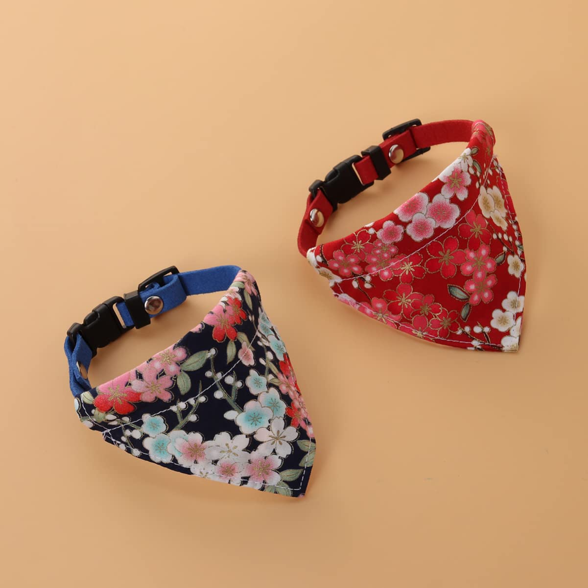 minkissy 6pièces Bandana Chien Triangle Motif Ajustable Accessoires Animaux Modèles Aléatoires