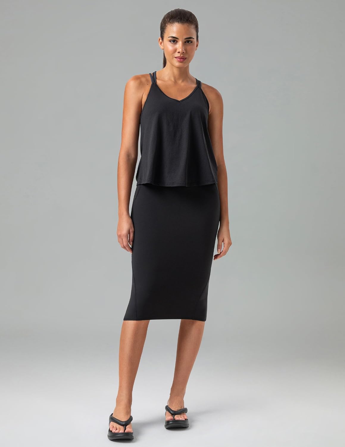 Colorfulkoala Dreamlux Women’s Midi Pencil Skirt – High Waist Stretch, Below Knee Bodycon for Office Work & Business Casual - Image 7