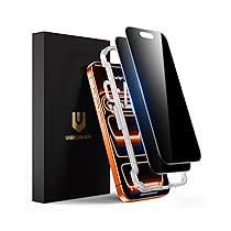 UNBREAKcable Pellicola Protettiva Privacy per iPhone 17 Pro Max 6,9 Pollici, Anti-Spy Vetro Temperato Film, Vero Anti Spia a 28°, Durezza 9H, Cornice di Installazione Facile – Pacco da 2
