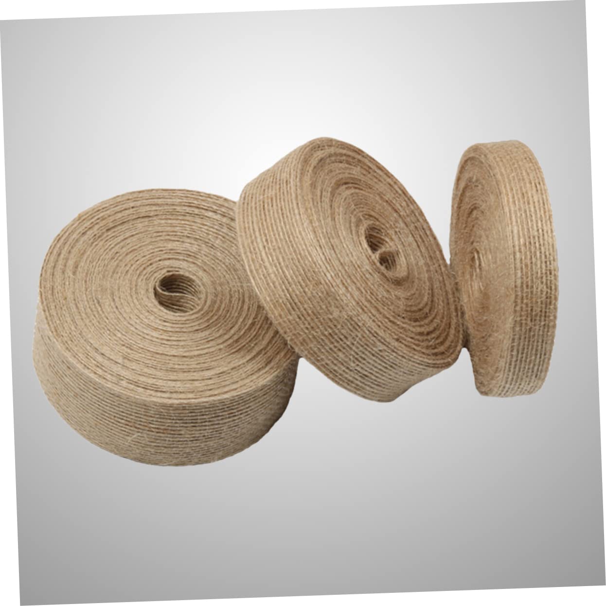 NUOBESTY 9rollen Breites Jute-band Natürliche Bastelband-rolle Für Hochzeiten Wreaths Und -dekorationen Robustes Und Langlebiges Material Für Kreative Projekte