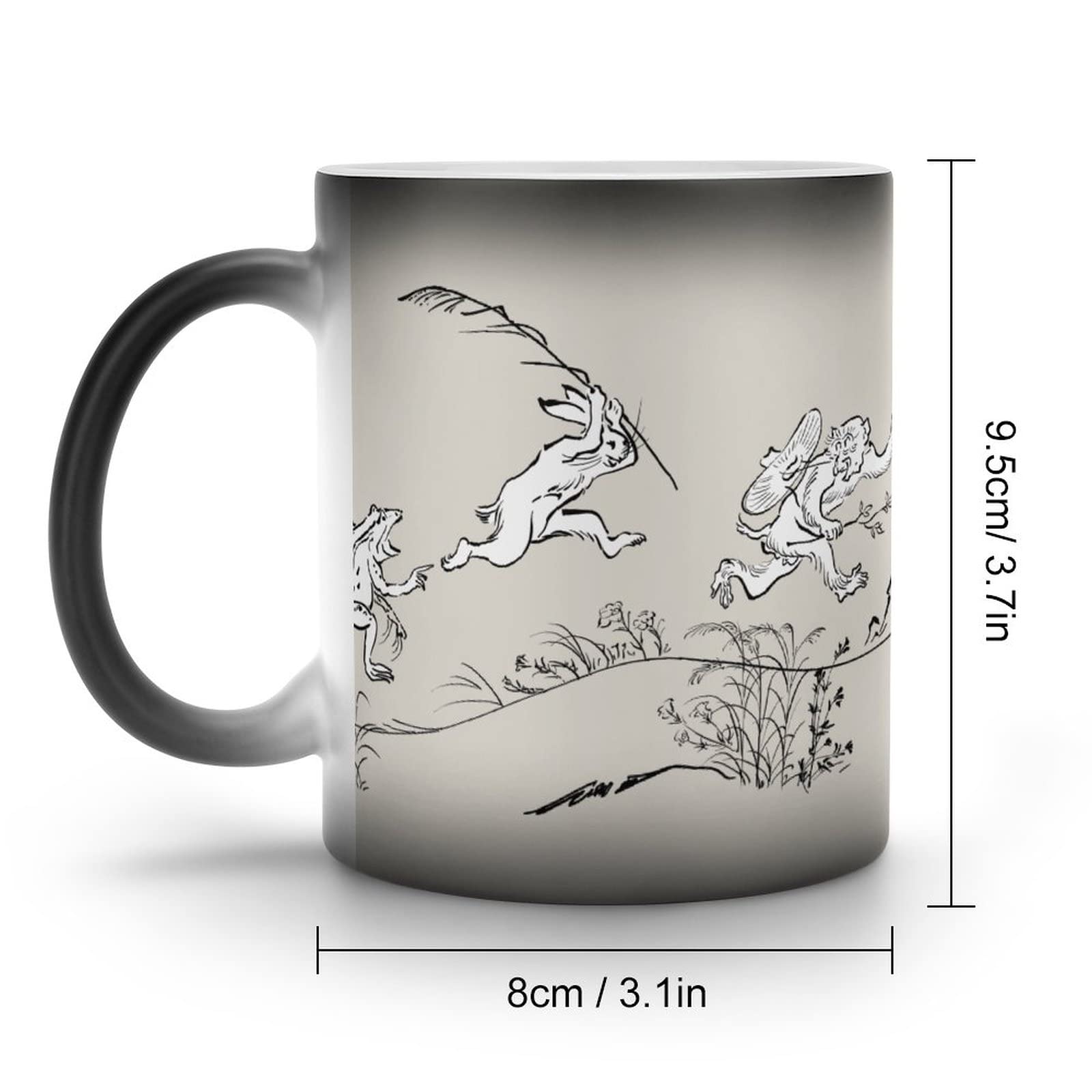 Amazon.co.jp: 鳥獣戯画 マグカップ 変色カップ コーヒーカップ