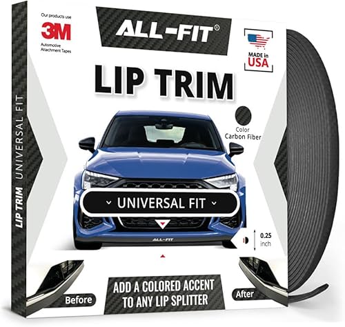 Vista 8 de All-Fit Automotive Recorte de labios, ajuste universal para estilo y protección, acento duradero para divisores, presas de aire y alerones, Blanco